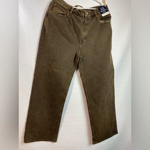 Abercrombie & Fitch High Rise Jeans in Olive